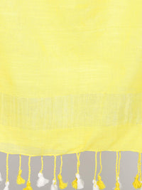 THE WEAVE TRAVELLER Women's  Solid Cotton Blend Dupatta