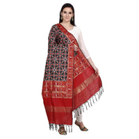 KAPAAHA Women's  Woven Silk Blend Patola Dupatta/Chunni