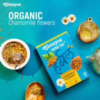 Chaayos Chamomile Herbal Tea - 50 GM | Herbal Tea | Chamomile Flower Tea | Natural Chamomile Flowers | Detox Tea | Tea