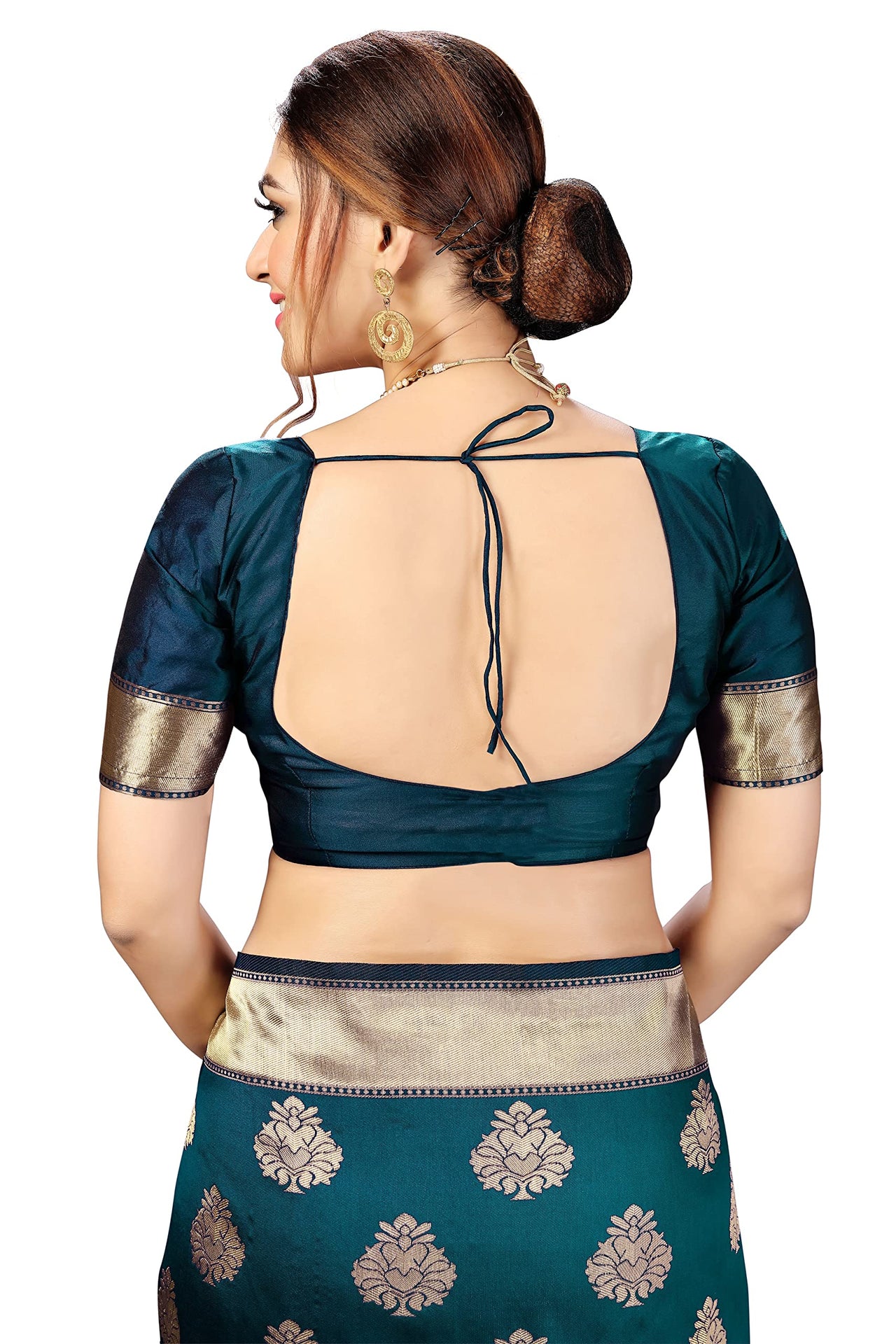 PANASH TRENDS Women's  Kanchipuram Banarasi Art Silk Saree with Blouse Piece