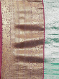 Pandadi Saree Women's  Arasi Soft Tissue Banarasi Silk Dharmavaram Pattu Saree With Unstiched Blouse Piece