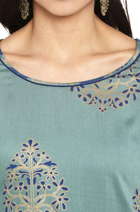 Janasya Women's  Yellow Rayon Straight Kurta with Pant