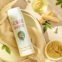 Gokul Santol Pure Sandalwood Talcum Powder | 300g | Long-Lasting Soothing Fragrance | Natural Sweat & Oil Absorption | Refreshing & Healthy Glowing Complexion