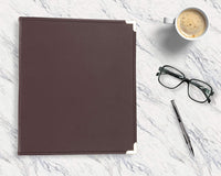 Samsill Classic Collection Executive Presentation 3 Ring Binder/Portfolio Binder, 1.5 Inch Binder, Brass Round Ring (Holds 325 Sheets), Burgundy