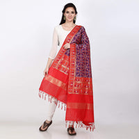 KAPAAHA Women's  Woven Silk Blend Patola Dupatta/Chunni