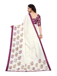 Pisara Women Khadi Silk Printed Saree