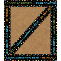 Carson Dellosa Education Carson Dellosa Celebrate Learning Think Positive Straight Borders (108303), 3’ x 3