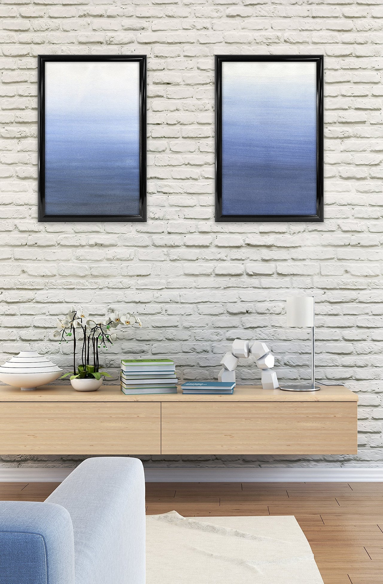 MCS Trendsetter 20x28 Poster Frame Black High-Gloss, Vertical & Horizontal Wall Hanging Large Picture Frame for Photos, Posters & Art Prints (1-Pack) 20 x 28 in Single