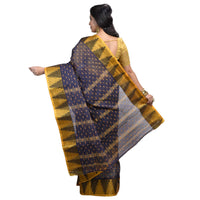 Raj Sarees Women's  Pure Georgette Saree Without Blouse Piece Mustard Yellow; Golden