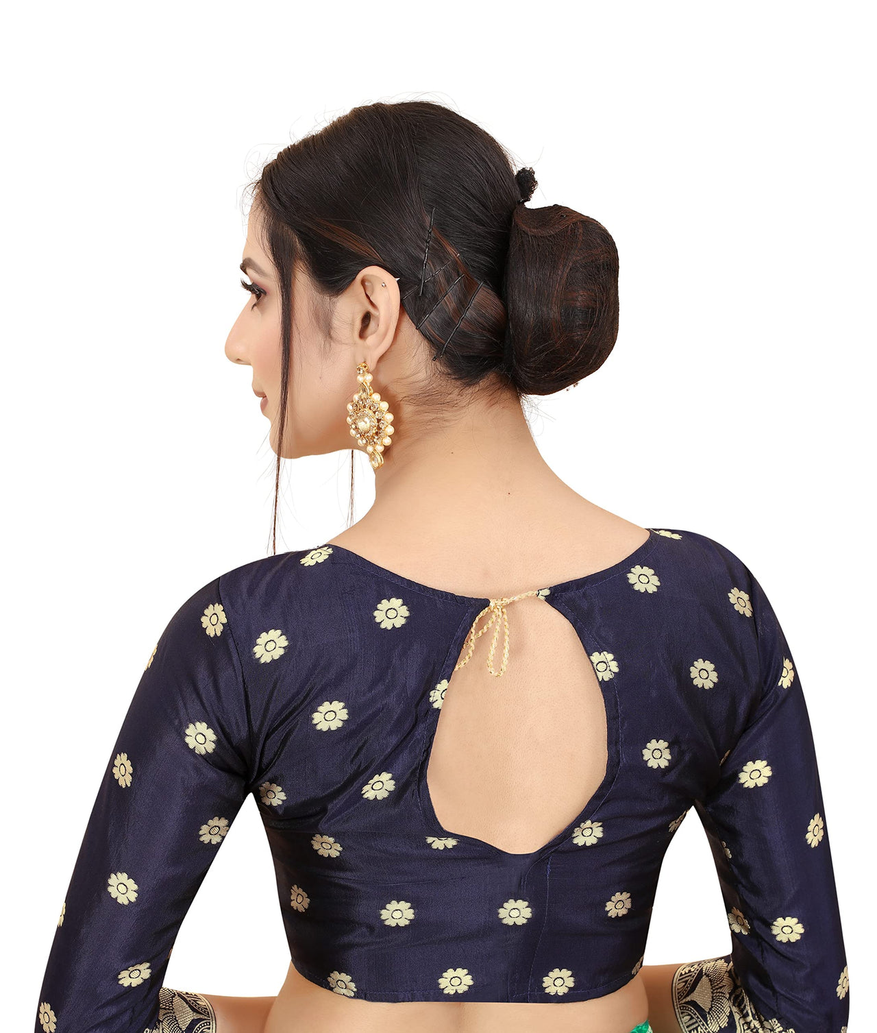 SATYAM WEAVES Women's  Banarasi Cotton Silk Saree With Blouse Piece