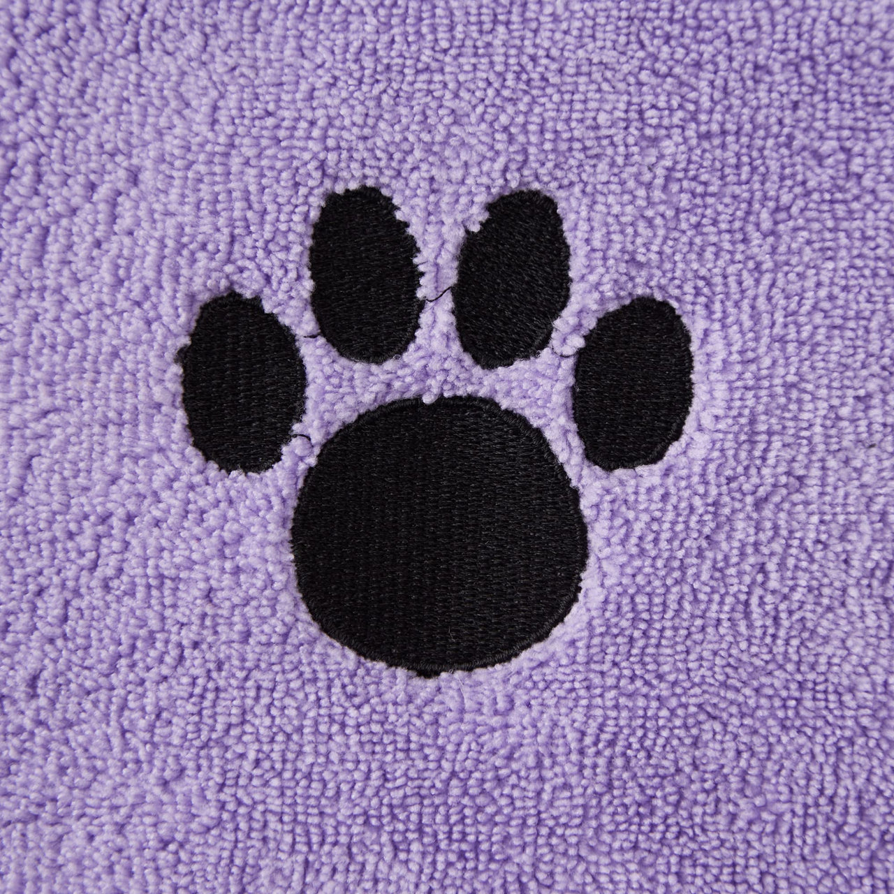 Bone Dry Pet Grooming Towel Collection Embroidered Absorbent Microfiber Drying Set, 15x30, Lavender, 3 Count