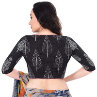 RENE Women's  Cotton Printed Half Sleeve Blouse