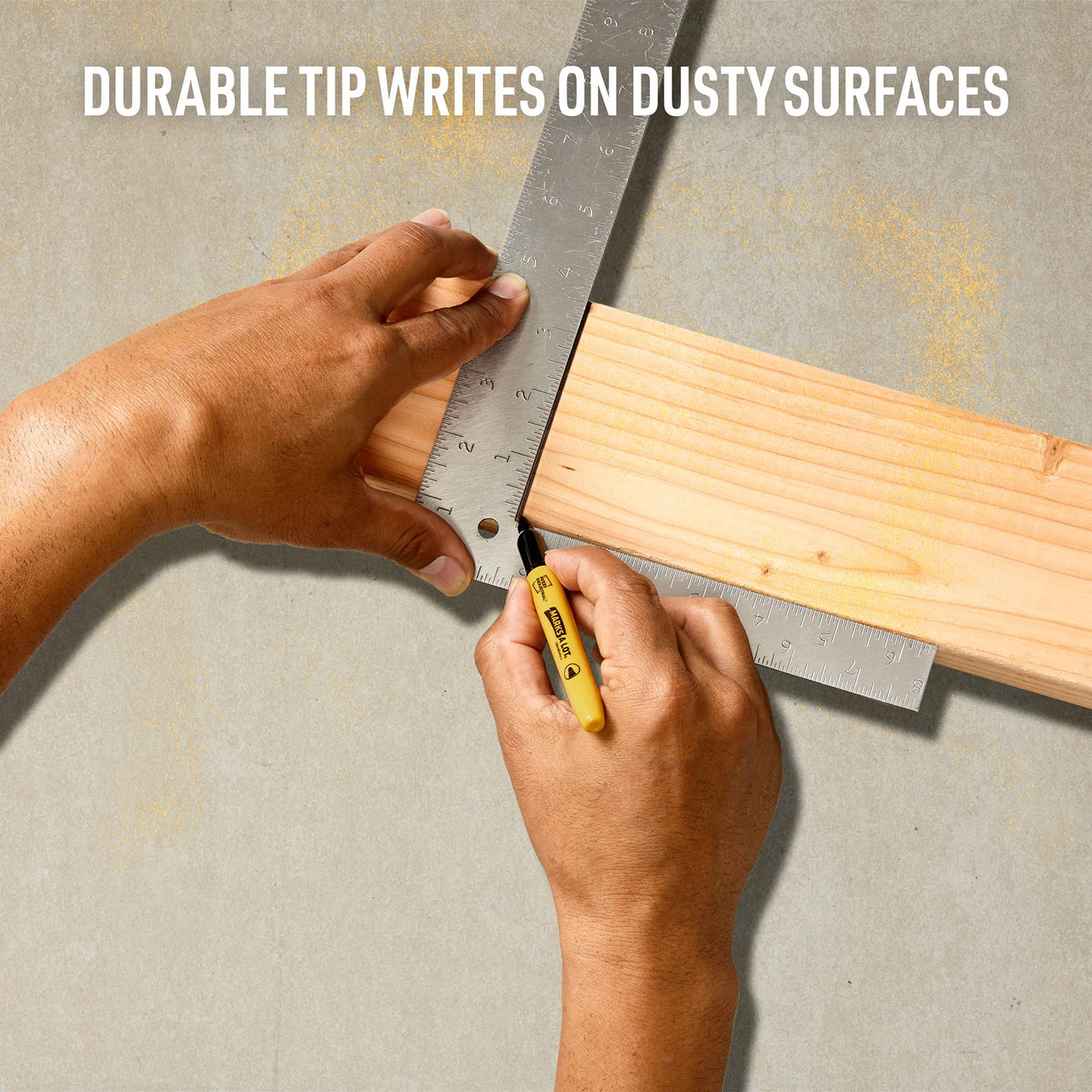 AVERY Marks A Lot UltraDuty Bullet Tip Permanent Markers, Water Resistant Ink, For Jobsites and Tough Environments, 12 Black Markers (29840)