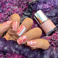 Debelle Gel Nail Polish Salmon Ballerina (Dusty Nude Nail Paint)|Non Uv - Glossy Finish |Chip Resistant | Seaweed Enriched Formula| Long Lasting|Cruelty And Toxic Free| 8Ml