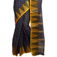 Raj Sarees Women's  Pure Georgette Saree Without Blouse Piece Mustard Yellow; Golden