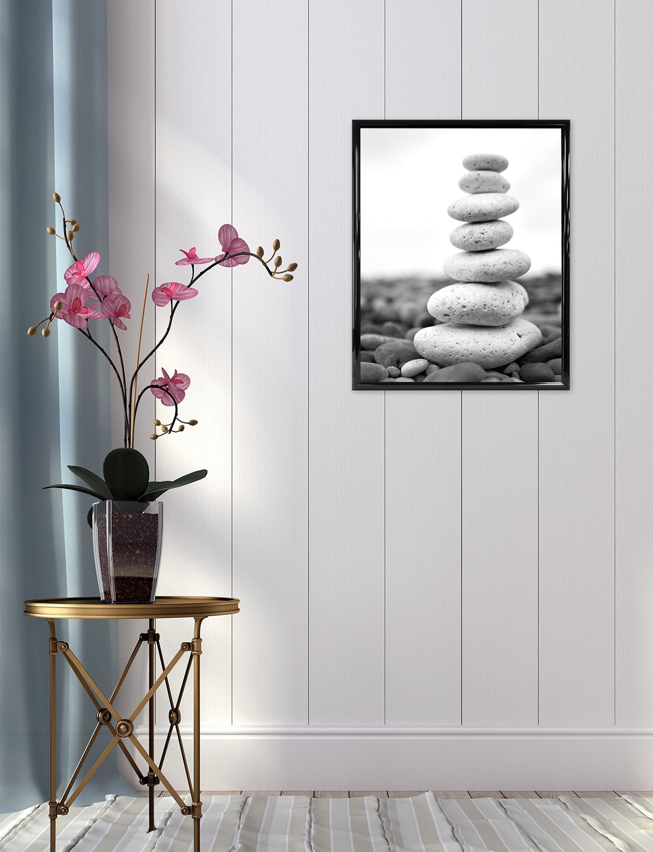 MCS Trendsetter 20x28 Poster Frame Black High-Gloss, Vertical & Horizontal Wall Hanging Large Picture Frame for Photos, Posters & Art Prints (1-Pack) 20 x 28 in Single