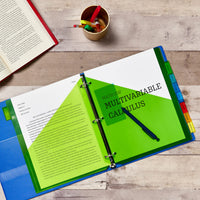 Avery Dividers for 3 Ring Binders, 8-Tab Binder Dividers, Two-Pocket Plastic Binder Dividers, Insertable Big Tabs, Multicolor, 3 Sets (71907)