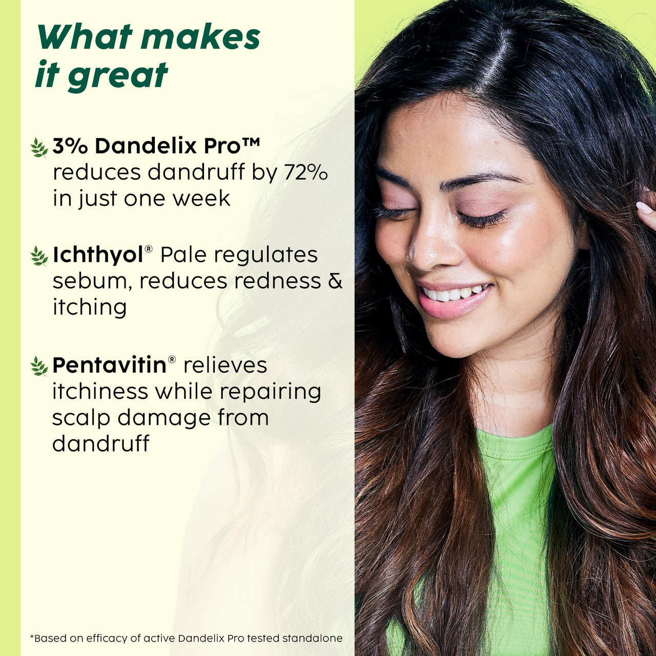 PLIX - THE PLANT FIX Neem Anti-Dandruff Advanced Serum | 3% Dandelix Pro™ & Ichthyol® Pale| Quick absorbing, Non-greasy & Lightweight | 50ml
