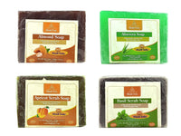 Khadi Pure Almond, Aloe Vera, Apricot & Basil Soap, 125 g (Pack of 4)
