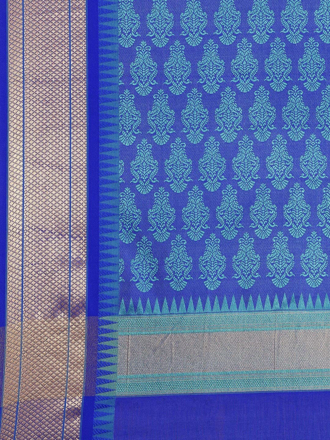 Pandadi Saree Women's  Cotton Silk Saree With Blouse Piece