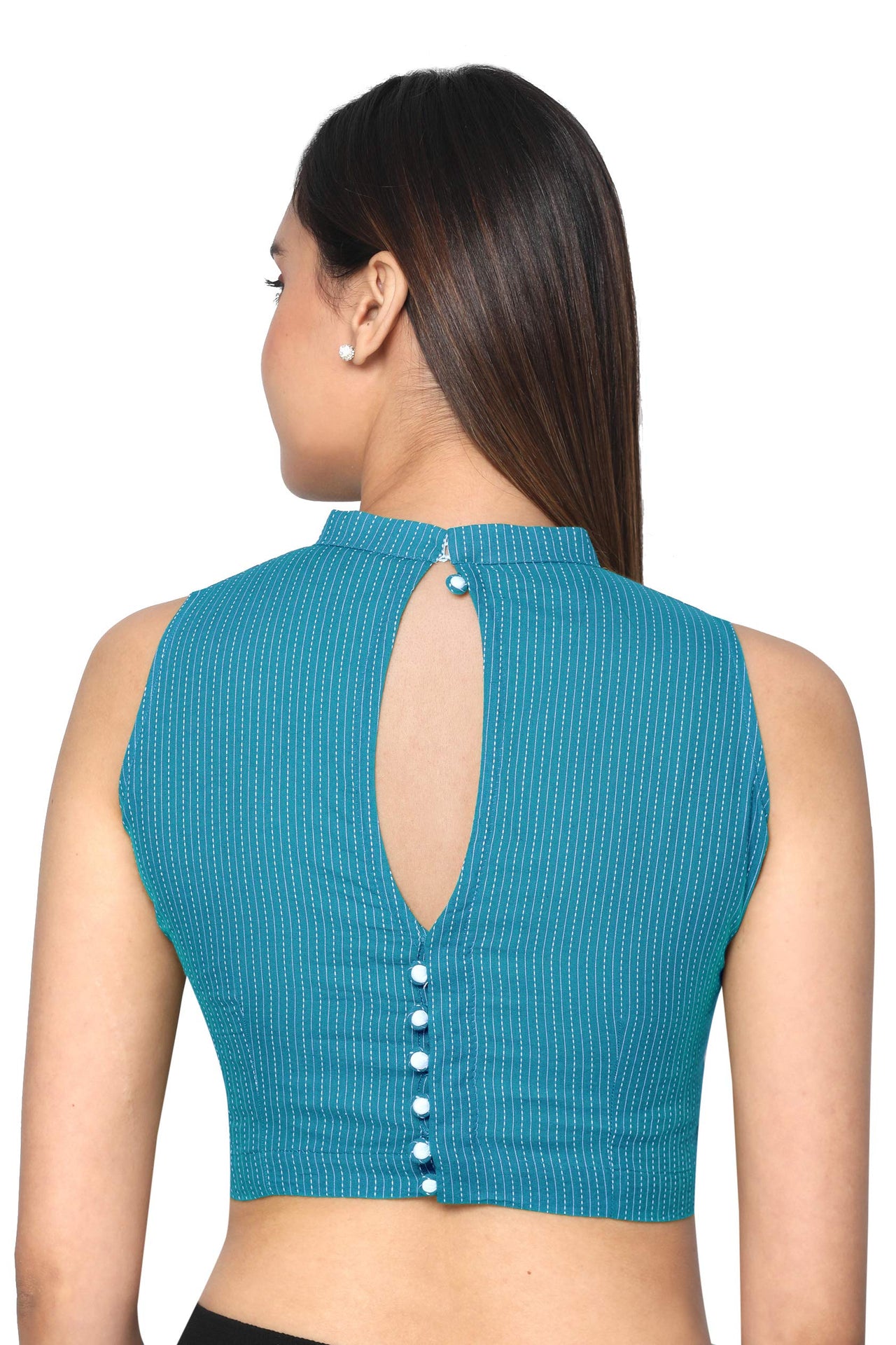 RENE Women's  Cotton Sleeveless Blouse