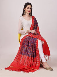 KAPAAHA Women's  Woven Silk Bandhani Patola Dupatta, Width 45 inch, Length 2.5 meter