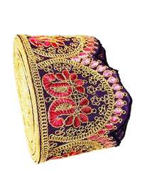 CARTZEYE Embroidery Heavy Work Trim Lace Border for Saree, Kurti, Dresses, Bandhani, Lehenga, Decorative Ribbon