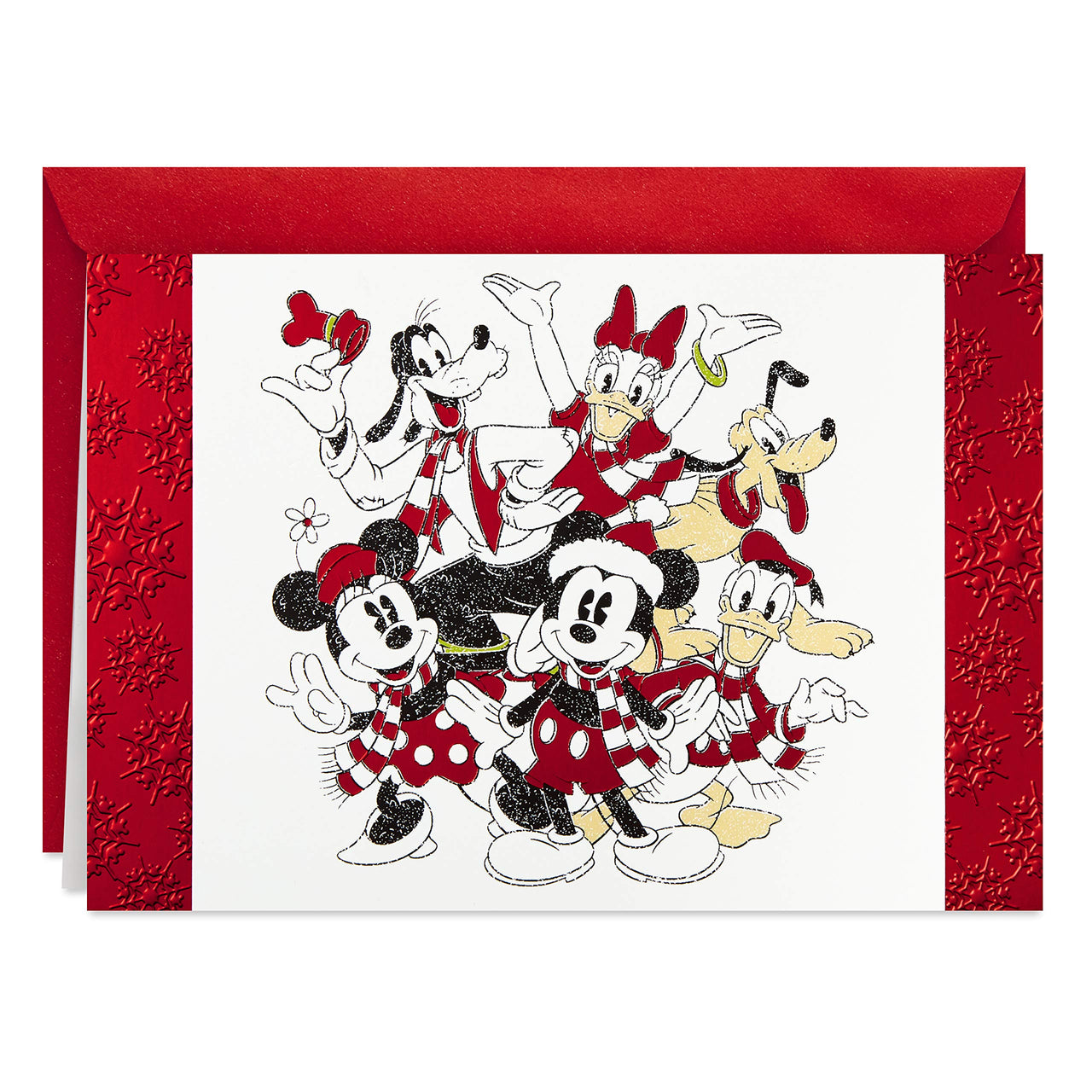 Hallmark Disney Boxed Christmas Cards, Mickey Mouse and Friends (16 Cards and 17 Envelopes) (1XPX5519)