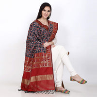 KAPAAHA Women's  Woven Silk Blend Patola Dupatta/Chunni Enough