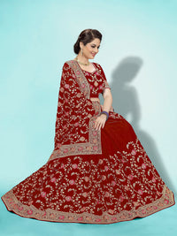 PANASH TRENDS Women's  Banarasi Barfi Silk Saree With Blouse Piece