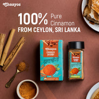 Chaayos Sri Lankan Cinnamon Powder - 50grams | 100% Natural Dalchini Powder Spice | Keto Diet | Sugar Free