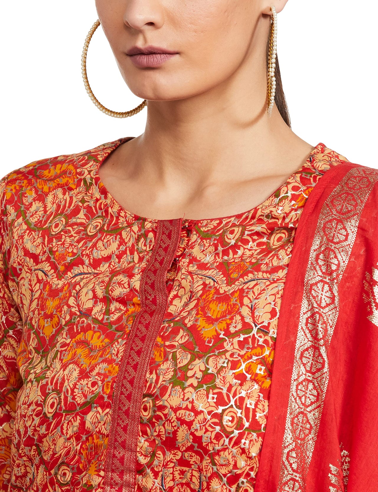 BIBA Women's  Cotton Salwar Suit Set