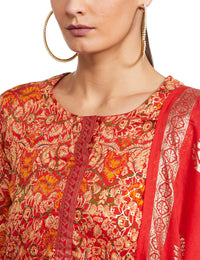 BIBA Women's  Cotton Salwar Suit Set