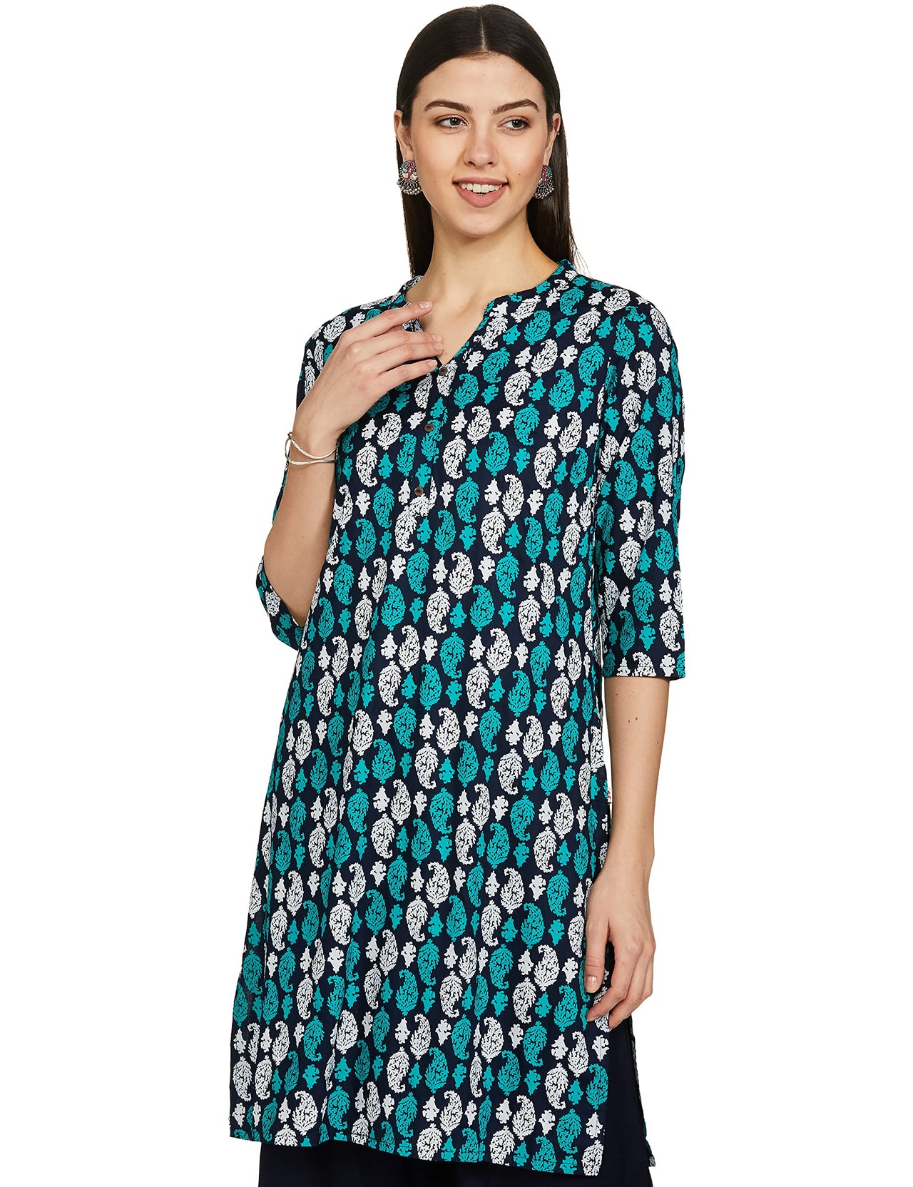 Karigari by Unlimited Women's  Rayon Classic Kurta