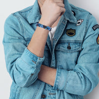 Triple Protection Bracelet 8MM Blue Tiger Eye Evil Eye Black Onyx Stone Bracelet Healing Crystal Natural Stone Bracelet for Men Women Bring Prosperity Luck (8mm Blue Tiger Eye/Evil Eye/Black Onyx) 8mm Blue Tiger Eye/Evil Eye/Black Onyx