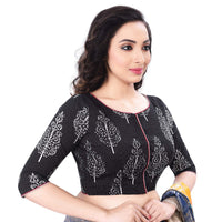 RENE Women's  Cotton Printed Half Sleeve Blouse