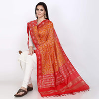 KAPAAHA Women's  Woven Design Silk Blend Dupatta Free Size