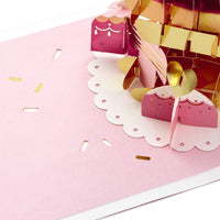 Hallmark Signature Paper Wonder Pop Up Birthday Card (Cupcake, Sweet Day), Model Number: 1299RZH1142 Pop Up, Cupcake, Sweet Day