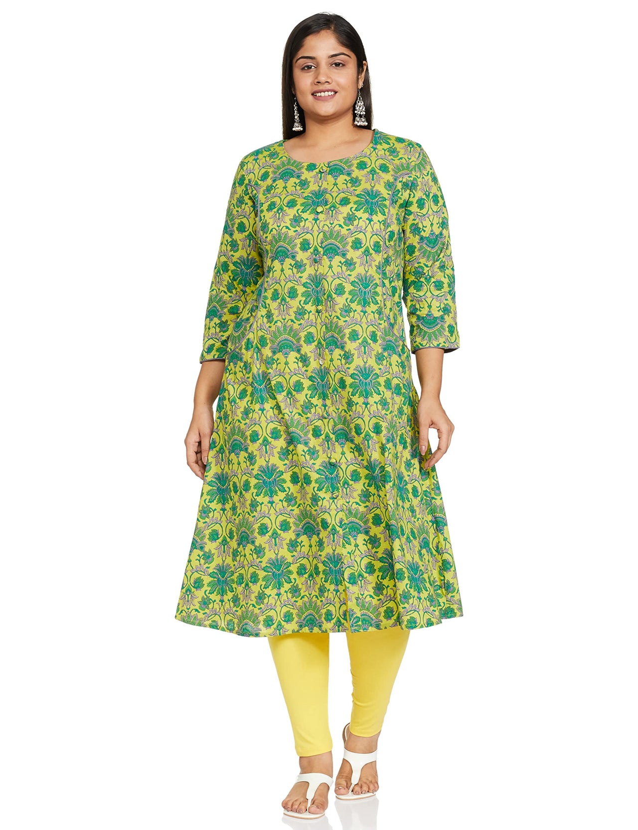 Vaamsi Women's  Cotton Regular Kurta