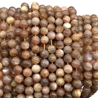 ABCGEMS Madagascan Rainbow Moonstone (Gorgeous Shimmery Overtones) Healing Energy Crystal Stone Ideal for Bracelet Necklace Ring DIY Jewelry Making Men Women Smooth Round Tiny 6mm Rainbow Moonstone (From Madagascar)