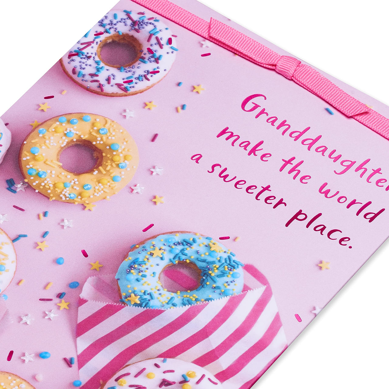 American Greetings Birthday Card for Granddaughter (Feeling So Lucky) Sprinkle Donut Photo