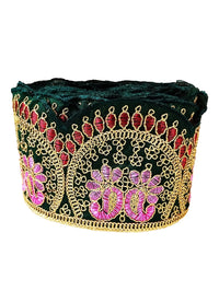 CARTZEYE Embroidery Heavy Work Trim Lace Border for Saree, Kurti, Dresses, Bandhani, Lehenga, Decorative Ribbon