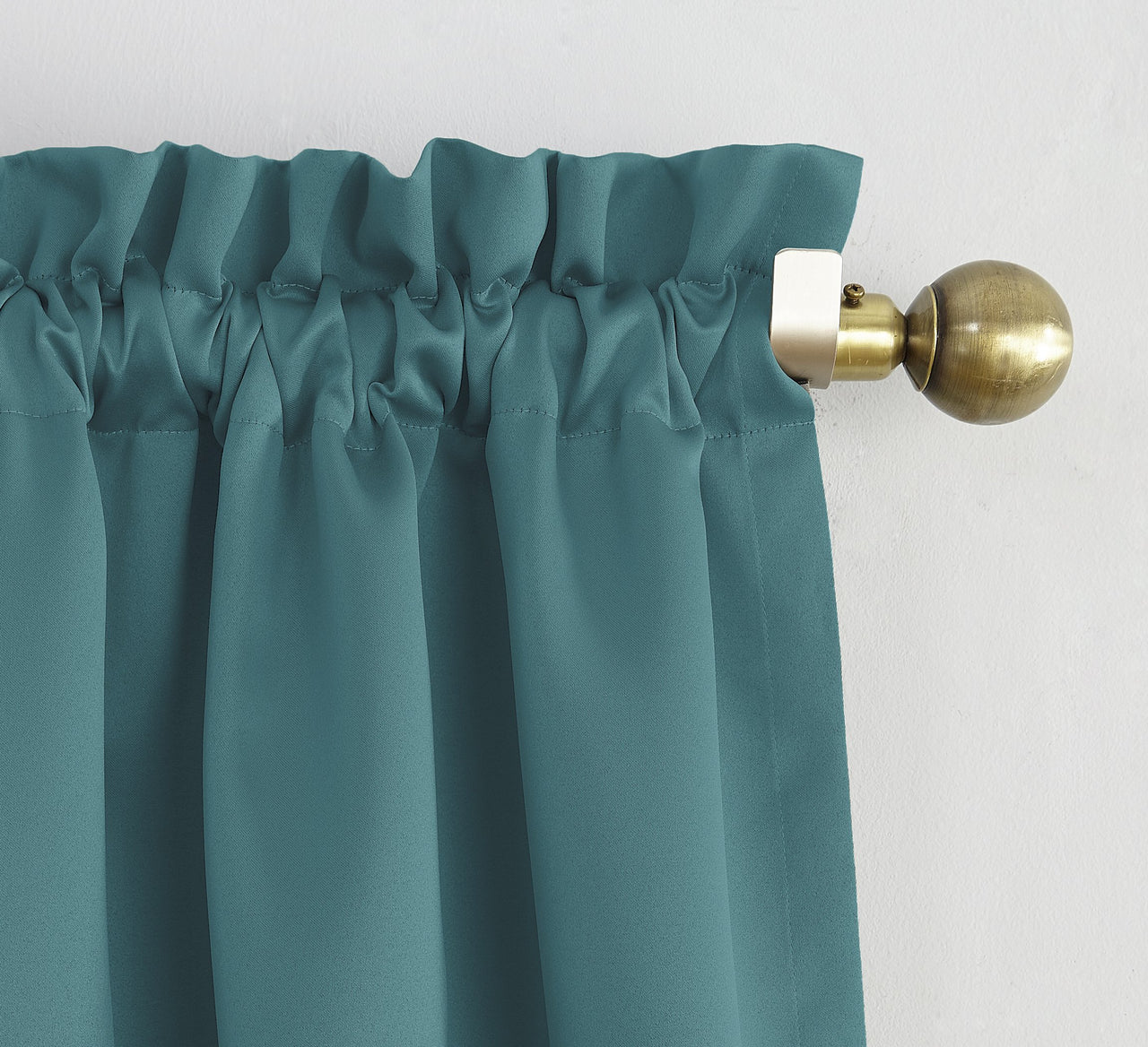 Sun Zero Easton Energy Saving Blackout Rod Pocket Curtain Panel, 40" x 63", Marine 40" x 63"