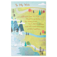 American Greetings Anniversary Card for Wife (Life is a Trip)