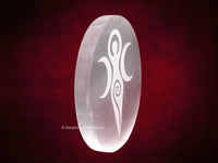 Selenite Crystal Charging Plate For Crystals And Healing Stones, 4.5