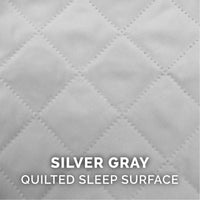 Furhaven Replacement Dog Bed Cover Quilted Sofa-Style, Machine Washable - Silver Gray, Medium