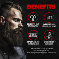 Beardo Beard and Hair Growth Oil - 50 ml for faster beard growth and thicker looking beard | Natural Actives Only | No Harmful Chemicals