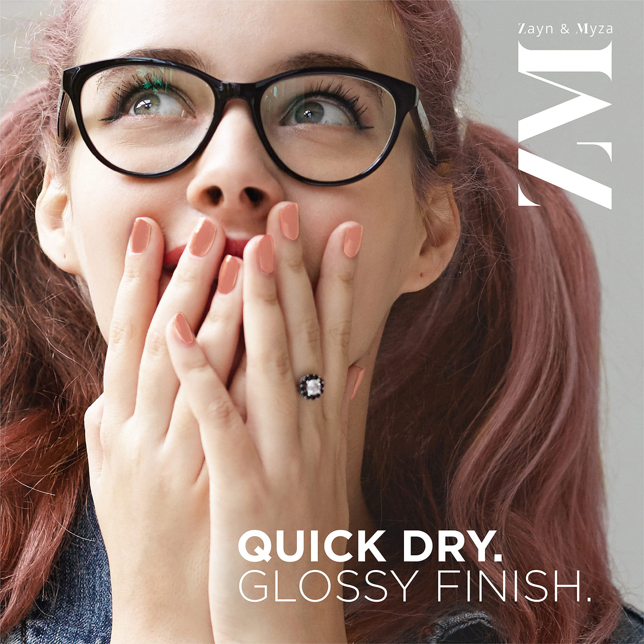 ZM Zayn & Myza Breathable Nail Enamel - Coffee Cream | Smooth Application | Quick-Drying I Longlasting I Chip-Defiant I Water Permeable | Glossy Finish | 100% Vegan, 6 ml