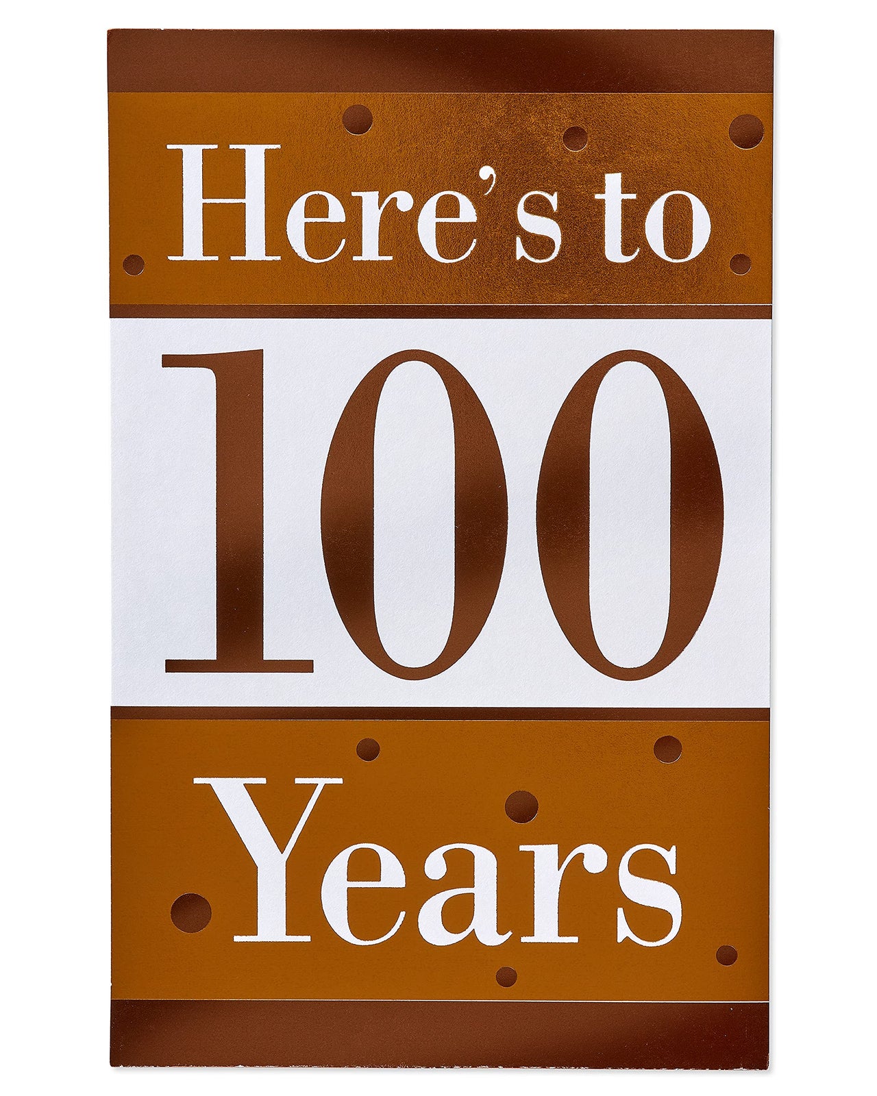 American Greetings 100th Birthday Card (Here's  To 100 Years)