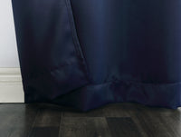 Sun Zero Easton Energy Saving Blackout Rod Pocket Curtain Panel, 40